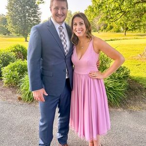 Dress the Population Alicia lavender midi dress. Size medium.